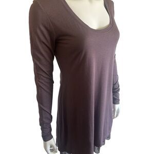 NWOT. Peruvian Connection. Long sleeve top, with lining. Soft purple.